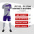 Custom Gray White-Purple Casual Printing Sportswear Soccer Sets Jersey