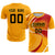 Custom Yellow White-Red Casual Printing Sportswear Soccer Sets Jersey