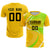 Custom Gold01 White-Neon Green Casual Printing Sportswear Soccer Sets Jersey