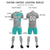 Custom Gray White-Bright Green Casual Printing Sportswear Soccer Sets Jersey