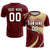 Custom Crimson Gray-Khaki Casual Printing Sportswear Soccer Sets Jersey