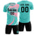 Custom Bright Green White-Pink Casual Printing Sportswear Soccer Sets Jersey