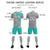 Custom Gray White-Bright Green Casual Printing Sportswear Soccer Sets Jersey