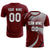 Custom Crimson Black-Gray Casual Printing Sportswear Soccer Sets Jersey