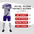 Custom Gray White-Purple Casual Printing Sportswear Soccer Sets Jersey