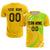 Custom Gold01 White-Neon Green Casual Printing Sportswear Soccer Sets Jersey