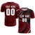 Custom Crimson Gray-Black Casual Printing Sportswear Soccer Sets Jersey