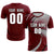 Custom Crimson Black-Gray Casual Printing Sportswear Soccer Sets Jersey