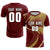 Custom Crimson Khaki-Old Gold Casual Printing Sportswear Soccer Sets Jersey