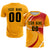 Custom Yellow White-Red Casual Printing Sportswear Soccer Sets Jersey