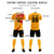 Custom Yellow White-Red Casual Printing Sportswear Soccer Sets Jersey