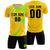 Custom Gold01 White-Neon Green Casual Printing Sportswear Soccer Sets Jersey