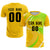 Custom Gold01 White-Neon Green Casual Printing Sportswear Soccer Sets Jersey