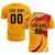 Custom Yellow White-Red Casual Printing Sportswear Soccer Sets Jersey