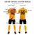 Custom Yellow White-Red Casual Printing Sportswear Soccer Sets Jersey