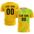 Custom Gold01 White-Neon Green Casual Printing Sportswear Soccer Sets Jersey