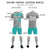 Custom Gray White-Bright Green Casual Printing Sportswear Soccer Sets Jersey