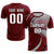 Custom Crimson Black-Gray Casual Printing Sportswear Soccer Sets Jersey