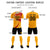 Custom Yellow White-Red Casual Printing Sportswear Soccer Sets Jersey