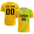 Custom Gold01 White-Neon Green Casual Printing Sportswear Soccer Sets Jersey