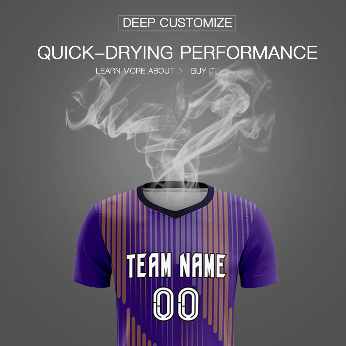 Custom Purple Navy Soft Training Uniform Soccer Sets Jersey