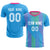 Custom Powder Blue Pink Soft Training Uniform Soccer Sets Jersey