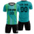 Custom Bright Green Black Soft Training Uniform Soccer Sets Jersey