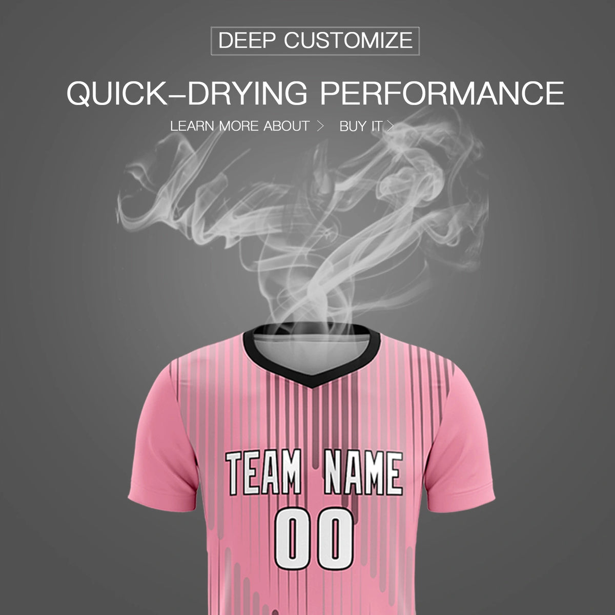 Custom Light Pink Black Soft Training Uniform Soccer Sets Jersey