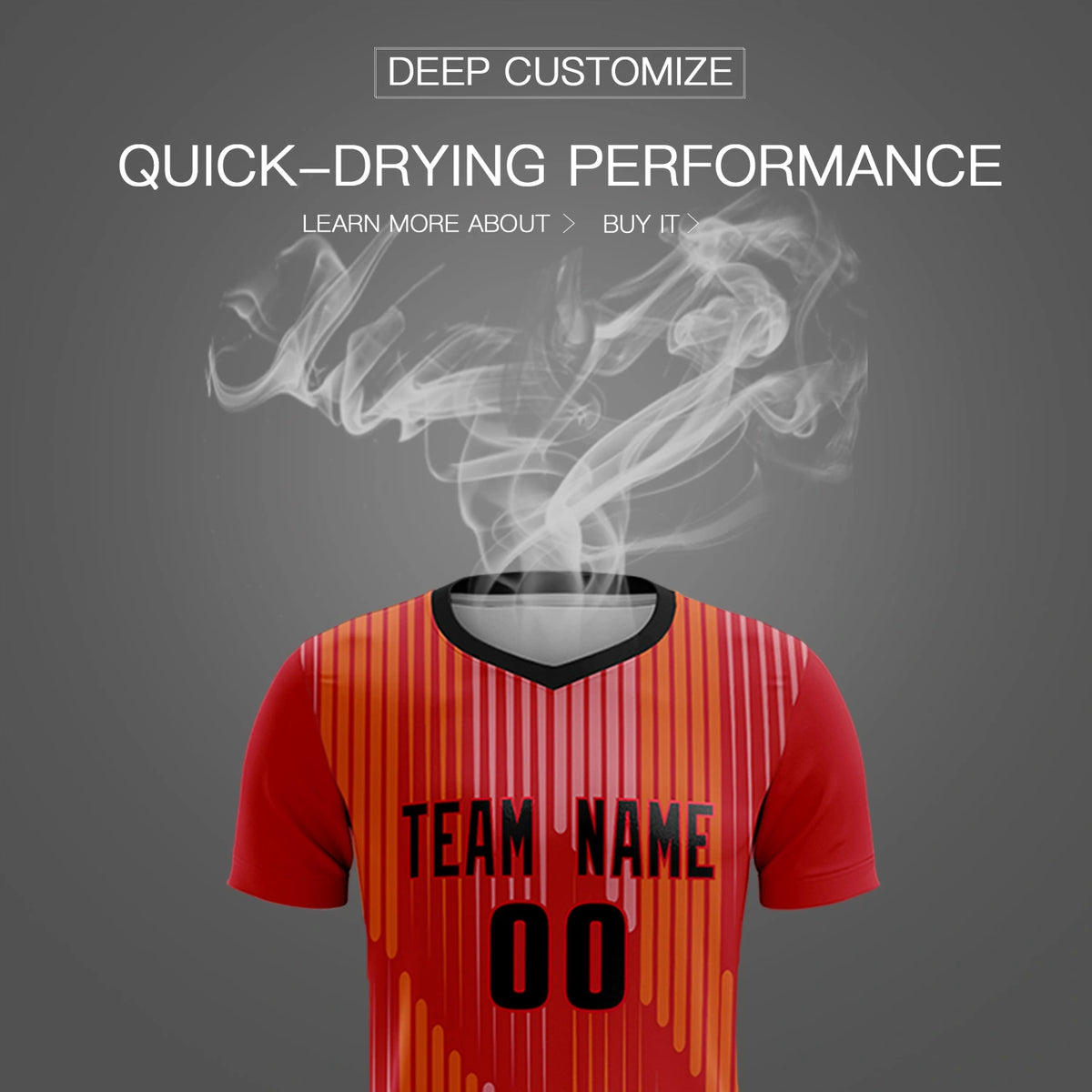 Custom Red Black Soft Training Uniform Soccer Sets Jersey