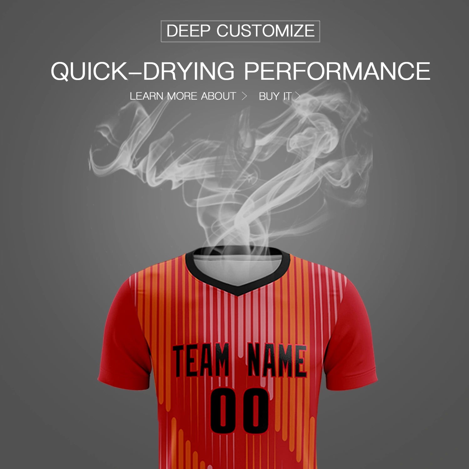 Custom Red Black Soft Training Uniform Soccer Sets Jersey