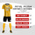 Custom Gold01 Black Soft Training Uniform Soccer Sets Jersey