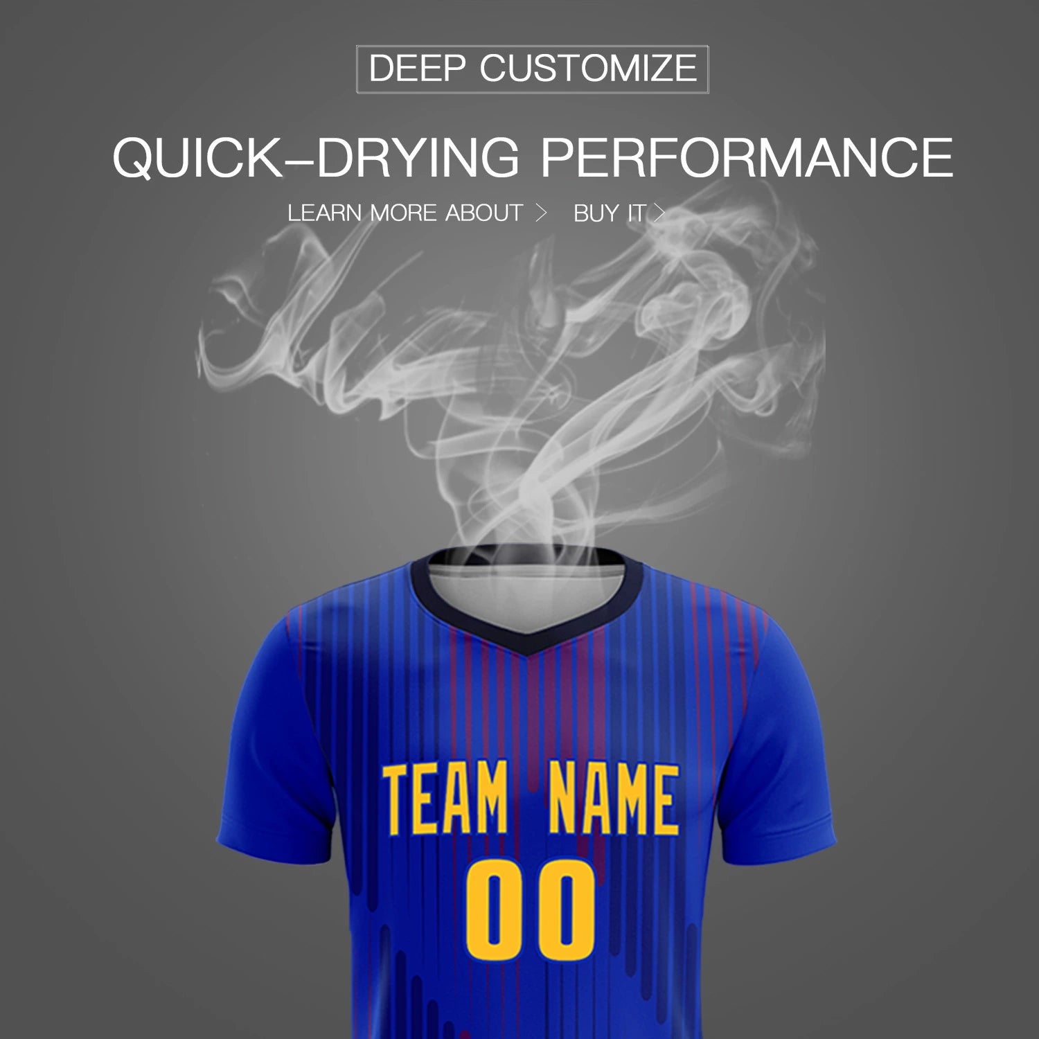 Custom Royal Blue Navy Soft Training Uniform Soccer Sets Jersey