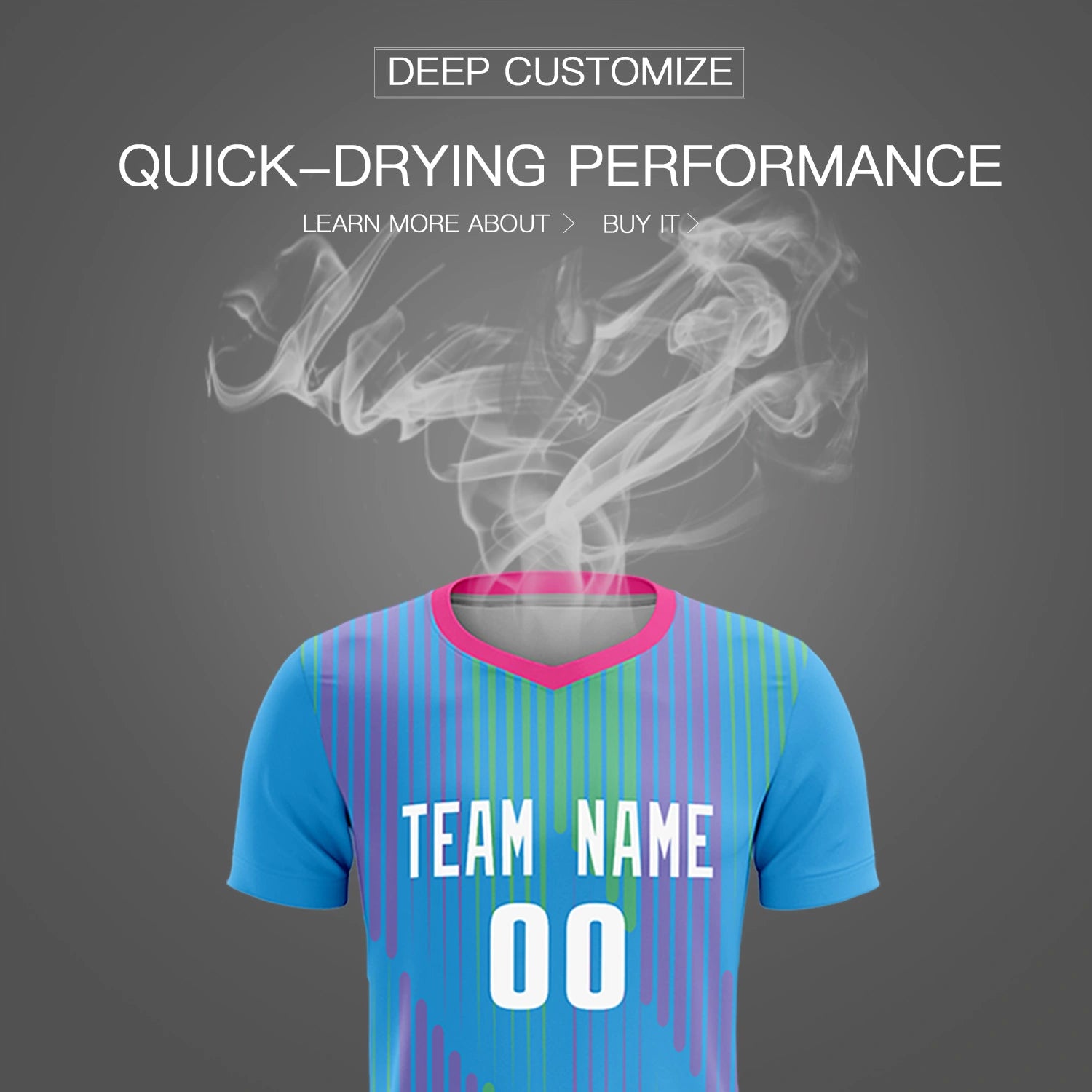 Custom Powder Blue Pink Soft Training Uniform Soccer Sets Jersey