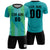 Custom Bright Green Black Soft Training Uniform Soccer Sets Jersey