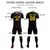 Custom Black Black Soft Training Uniform Soccer Sets Jersey