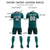 Custom Aqua Midnight Green Soft Training Uniform Soccer Sets Jersey