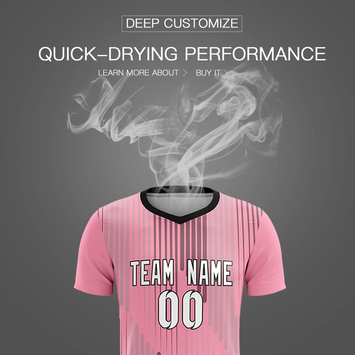 Custom Light Pink Black Soft Training Uniform Soccer Sets Jersey
