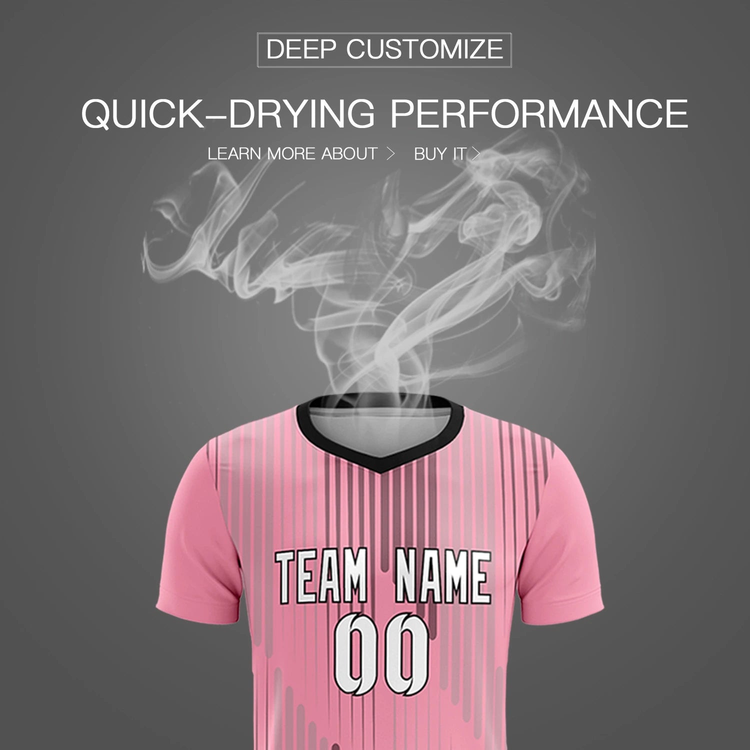 Custom Light Pink Black Soft Training Uniform Soccer Sets Jersey