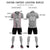 Custom Gray Black Soft Training Uniform Soccer Sets Jersey