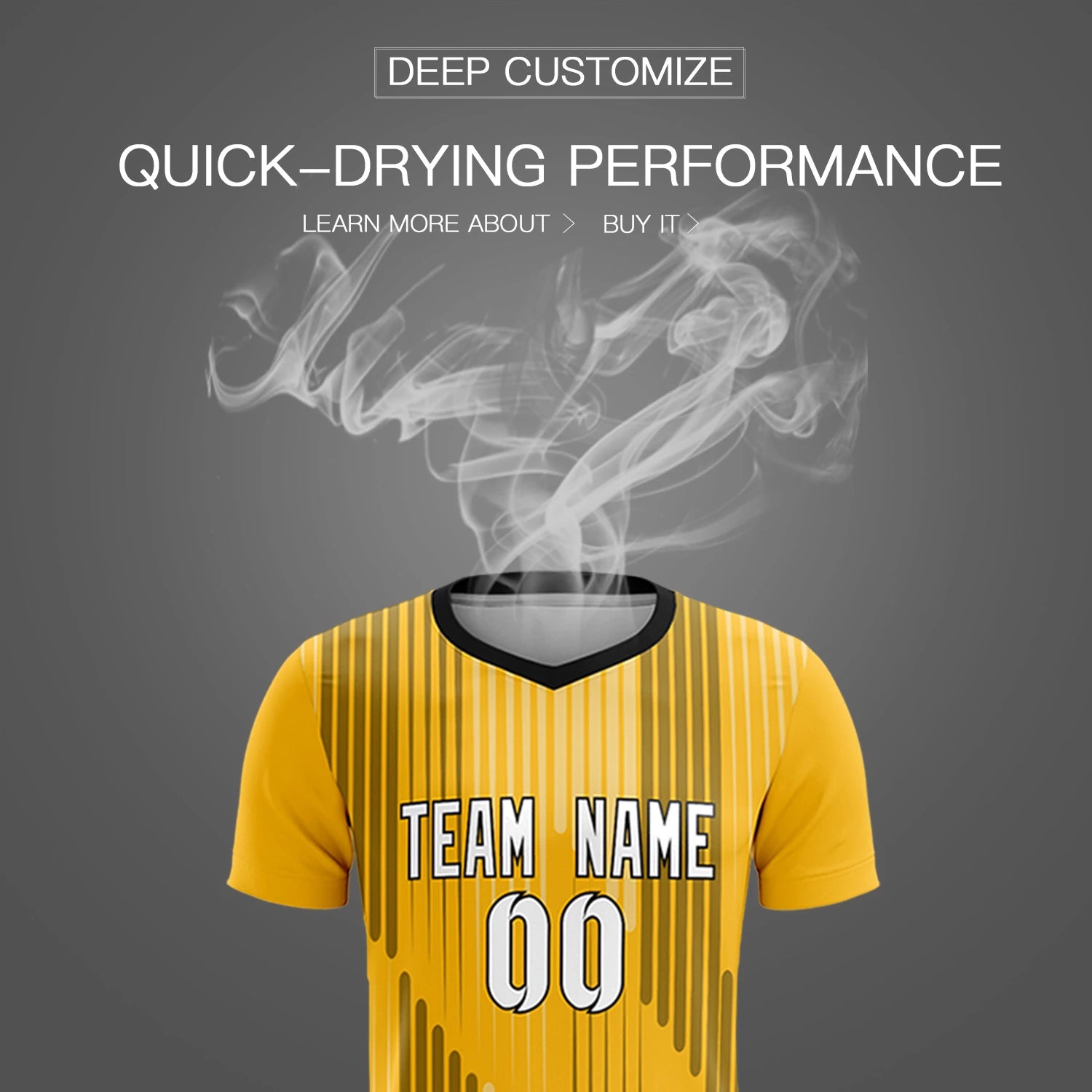 Custom Gold01 Black Soft Training Uniform Soccer Sets Jersey