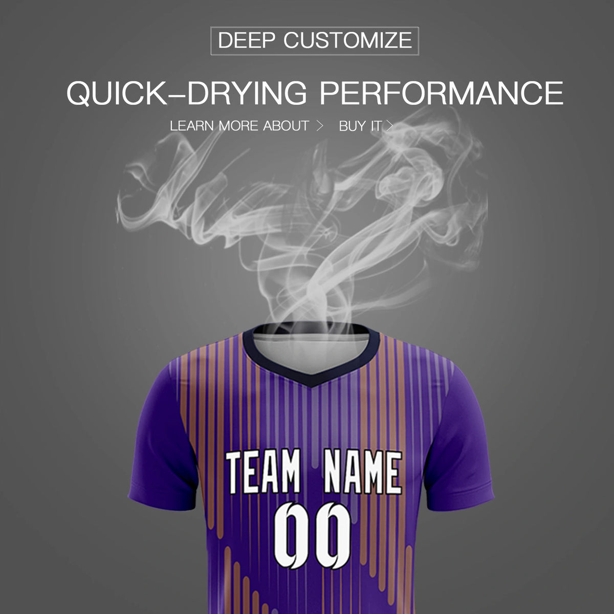 Custom Purple Navy Soft Training Uniform Soccer Sets Jersey