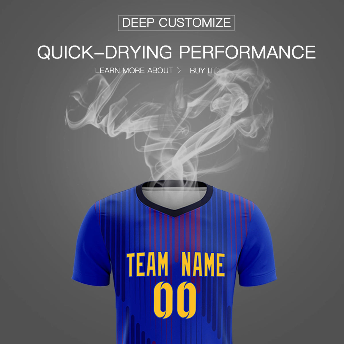 Custom Royal Blue Navy Soft Training Uniform Soccer Sets Jersey