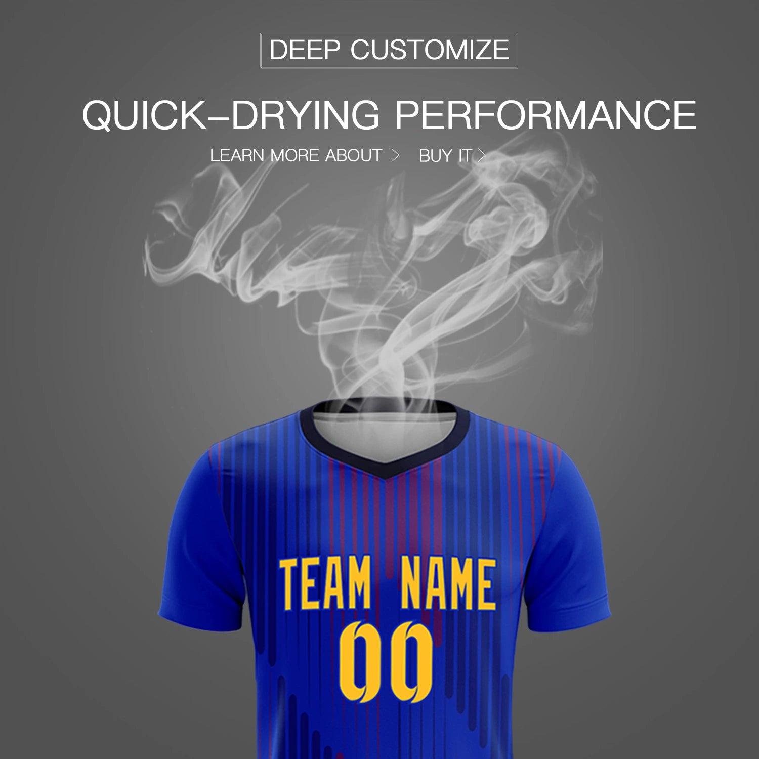 Custom Royal Blue Navy Soft Training Uniform Soccer Sets Jersey