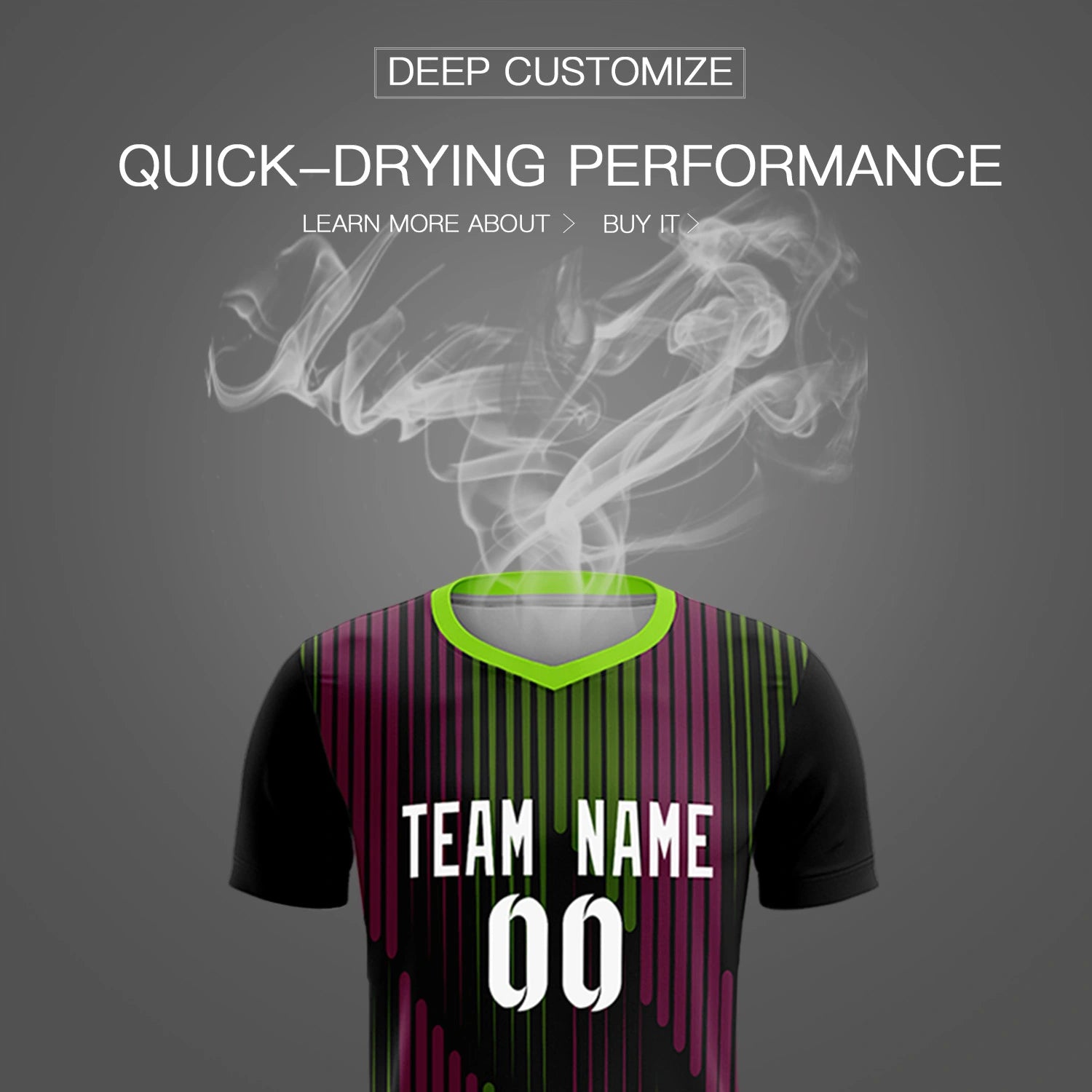 Custom Black Neon Green Soft Training Uniform Soccer Sets Jersey