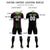 Custom Black Neon Green Soft Training Uniform Soccer Sets Jersey