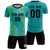 Custom Bright Green Black Soft Training Uniform Soccer Sets Jersey