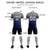 Custom Gray Navy Casual Printing Sportswear Soccer Sets Jersey