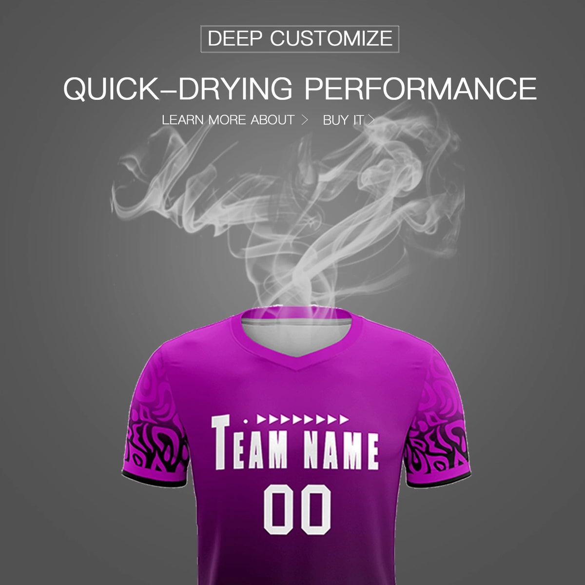 Custom Pink Black Casual Printing Sportswear Soccer Sets Jersey