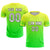 Custom Fluorescent Green Neon Green Casual Printing Sportswear Soccer Sets Jersey