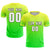 Custom Fluorescent Green Neon Green Casual Printing Sportswear Soccer Sets Jersey